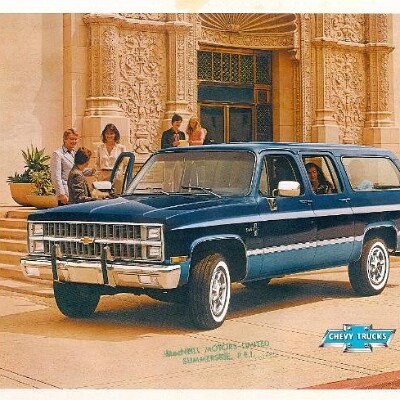 1982 Chevy Suburban Foldout 1982 Chevy Suburban Foldout